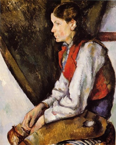 Boy in a Red Vest by Paul Cézanne